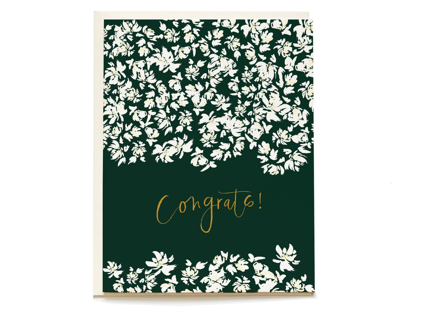 Emerald Posy Congrats Card
