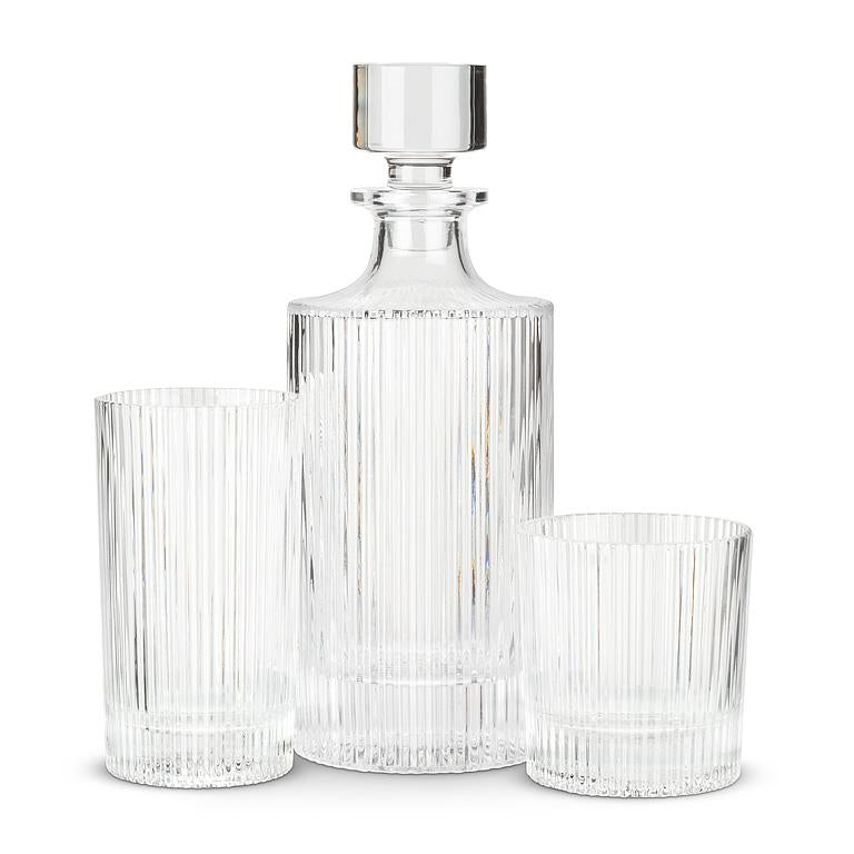 Vertical Optic Tumbler Glass