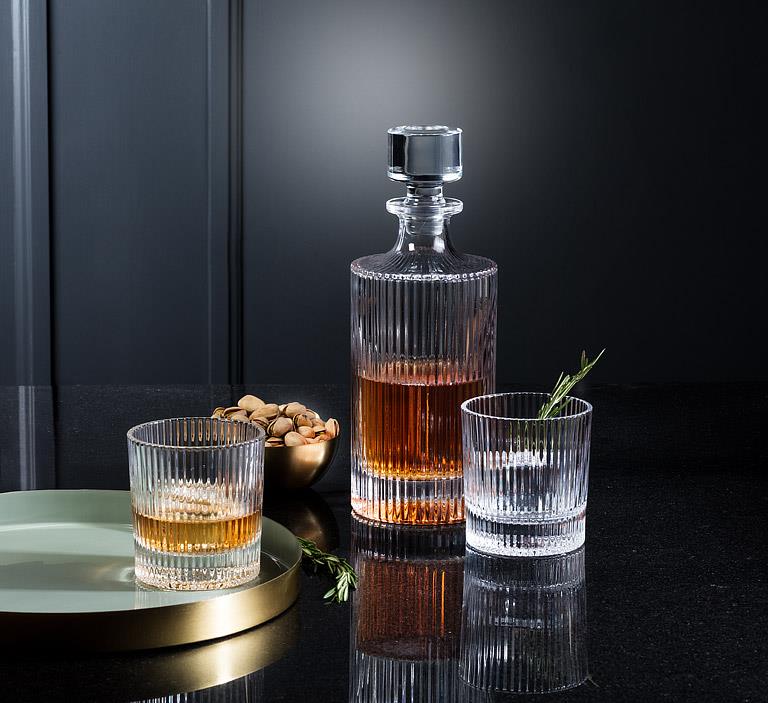 Vertical Optic Tumbler Glass