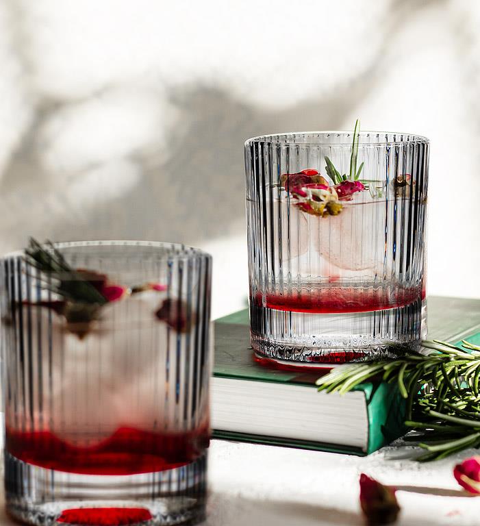Vertical Optic Tumbler Glass