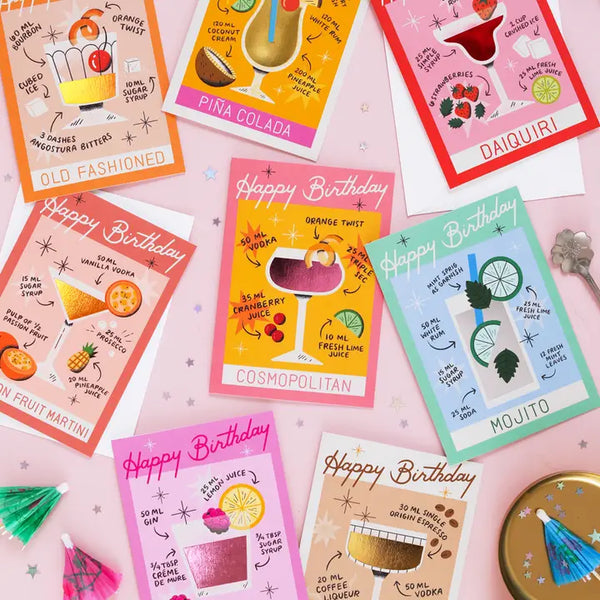 Cosmopolitan Birthday Card