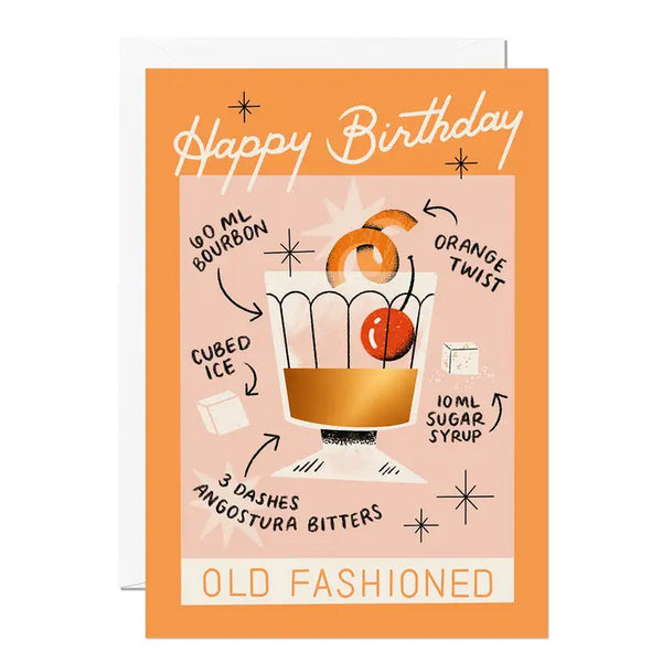 Old Fashioned Birthday Card
