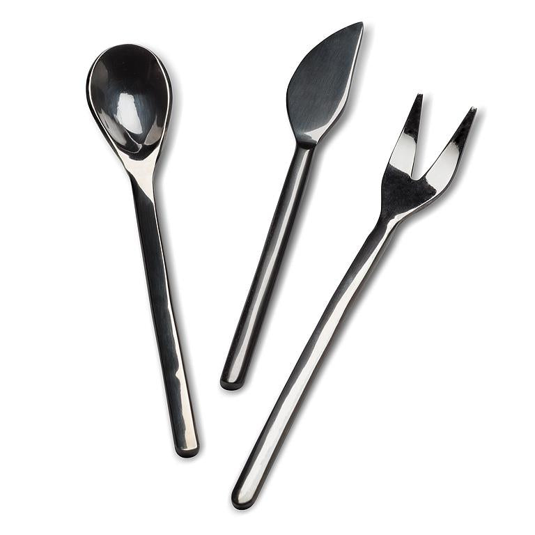 Modern Small Black Finish Cutlery