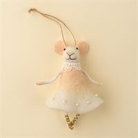 Ballerina Blossom Mouse Holiday Ornament