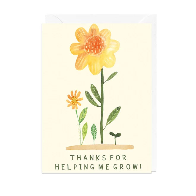 Thanks For Helping Me Card