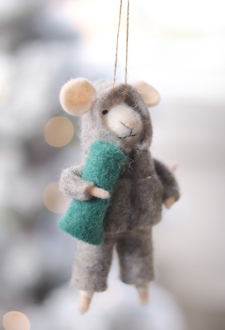 Athleisure Alex Mouse Holiday Ornament