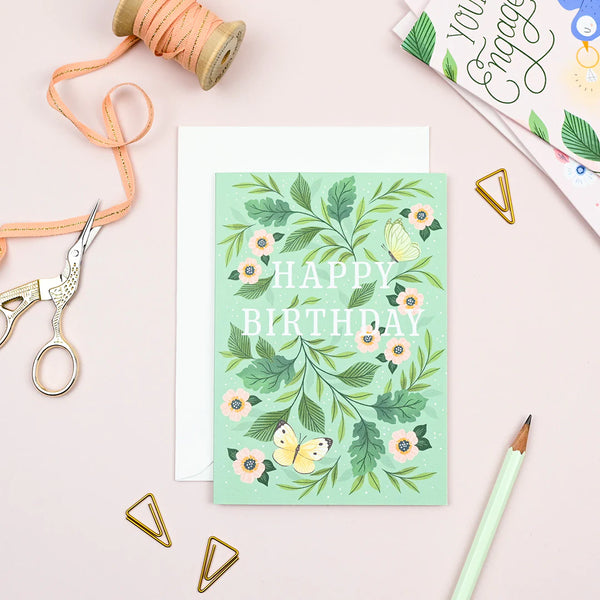 Birthday Butterflies Card