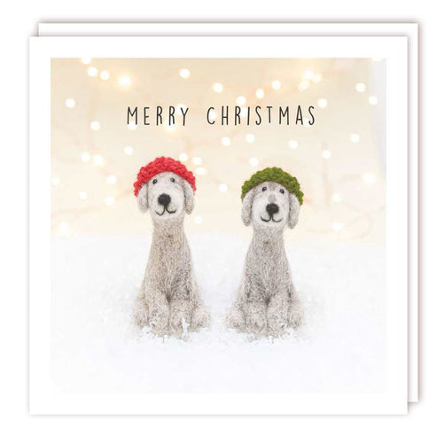 Felt Dogs Christmas Card