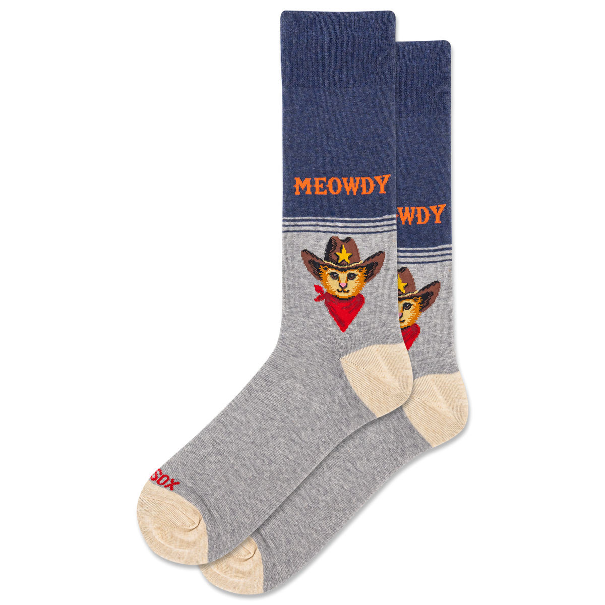 Meowdy Men's Crew Socks