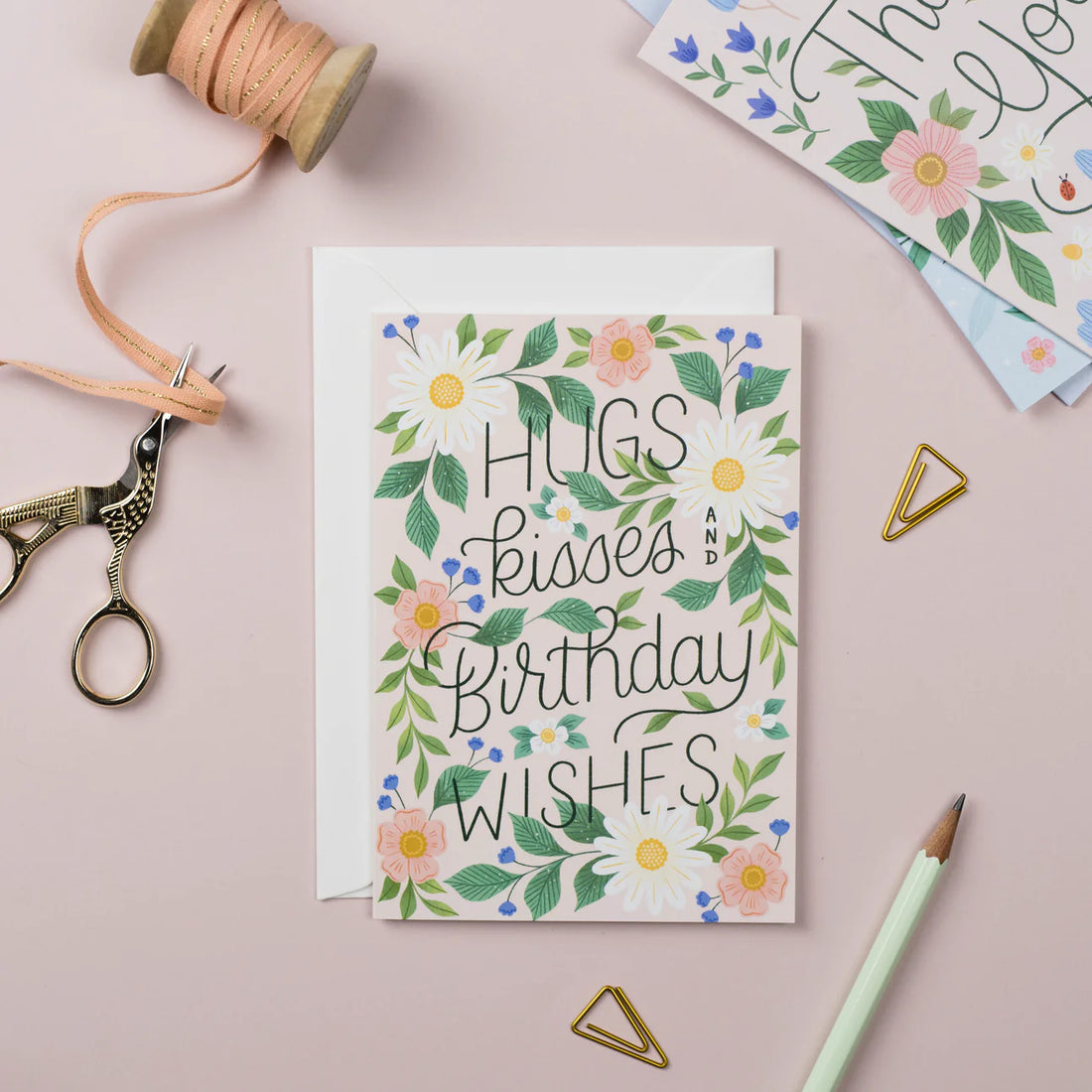 Hugs, Kisses and Birthday Wishes Card