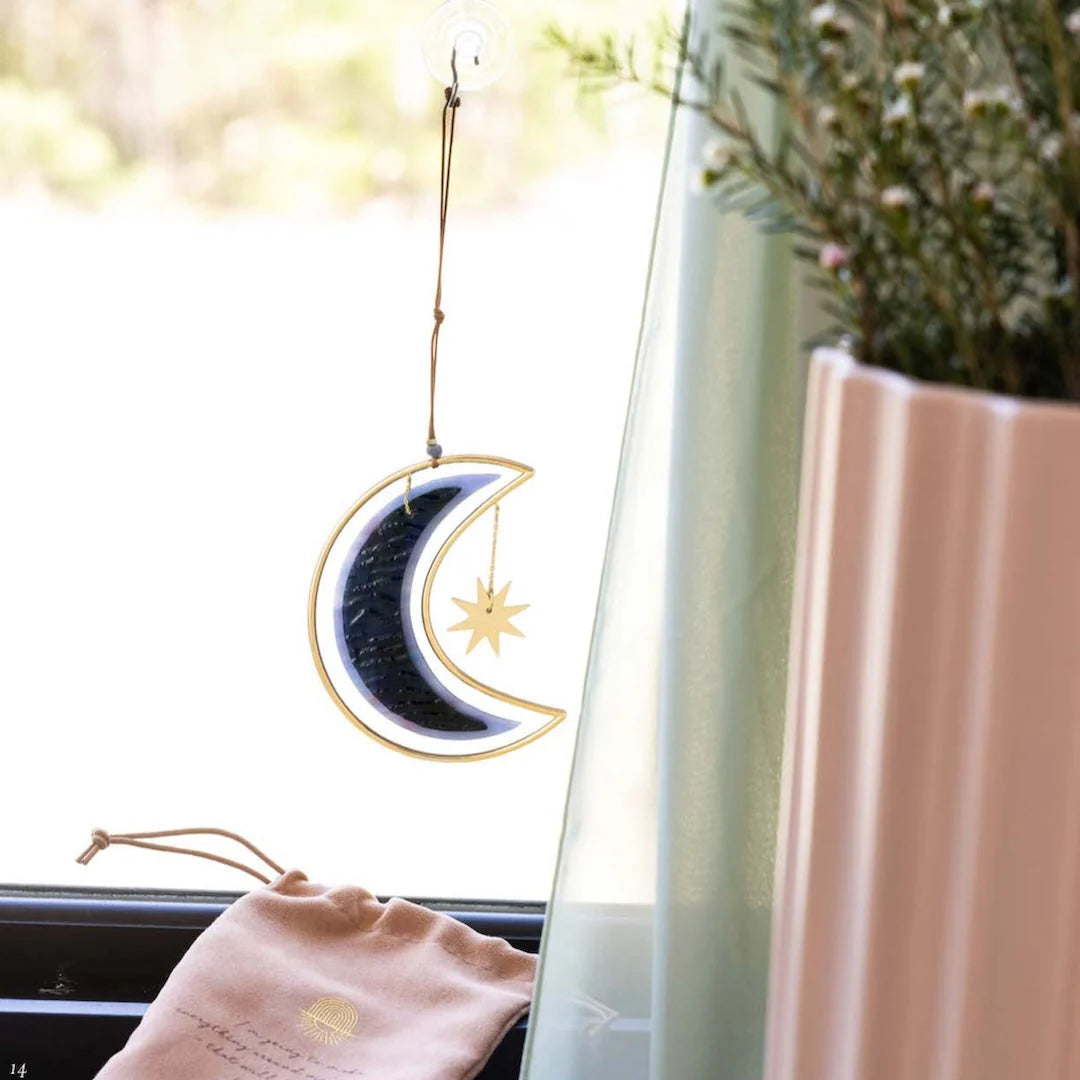 Stained Glass Light Chatcher Moon Star