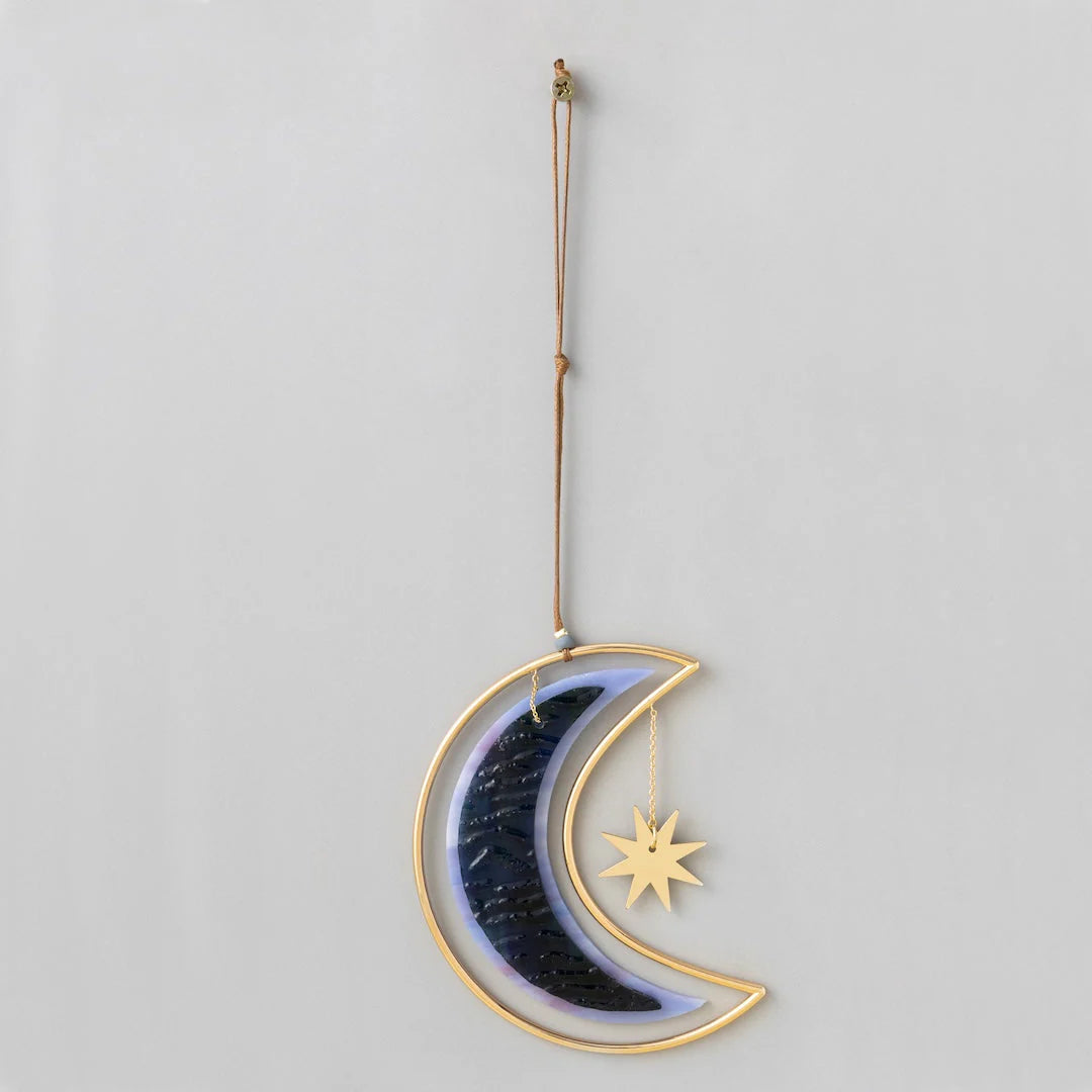 Stained Glass Light Chatcher Moon Star