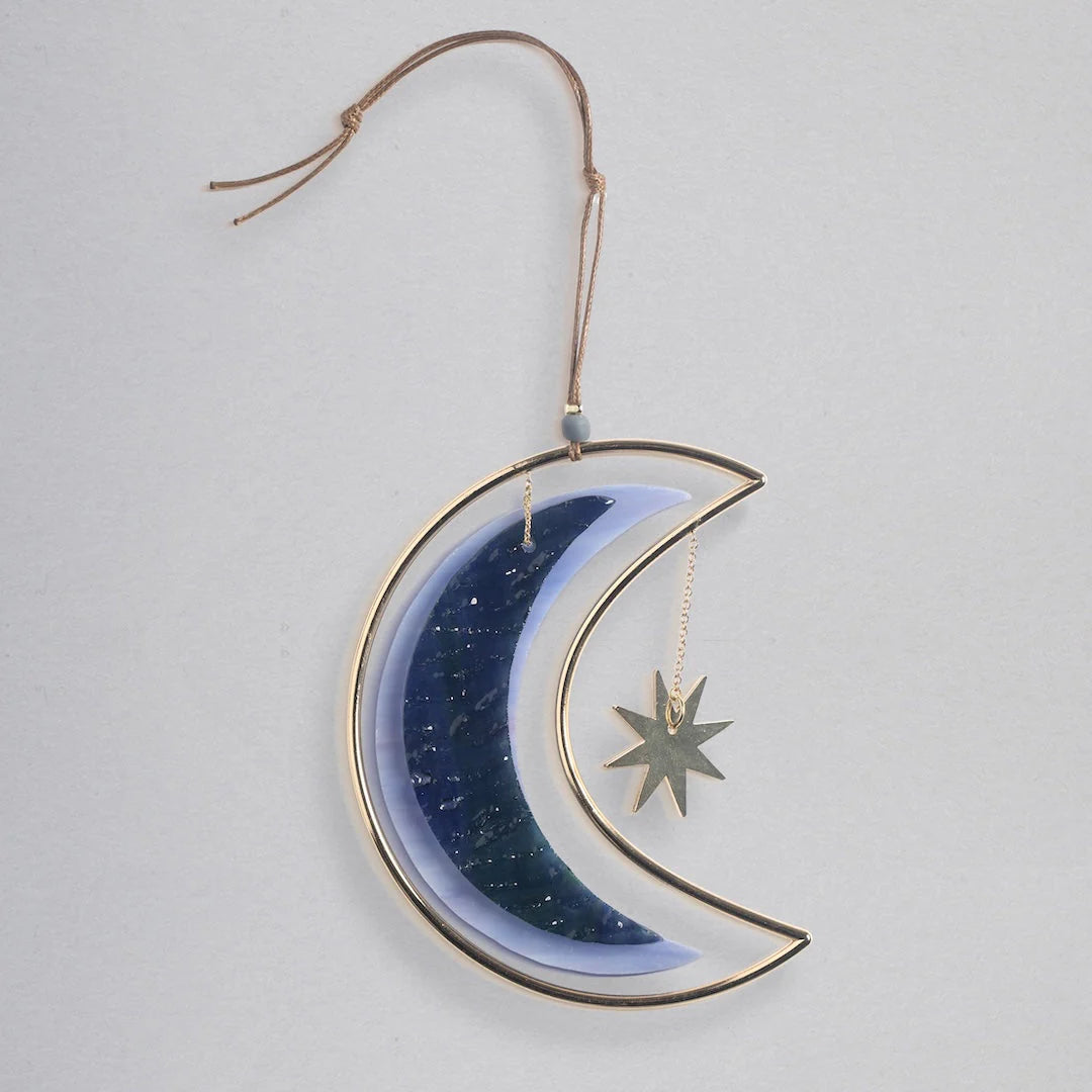 Stained Glass Light Chatcher Moon Star