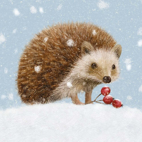 Little Hedgehog Holiday Card
