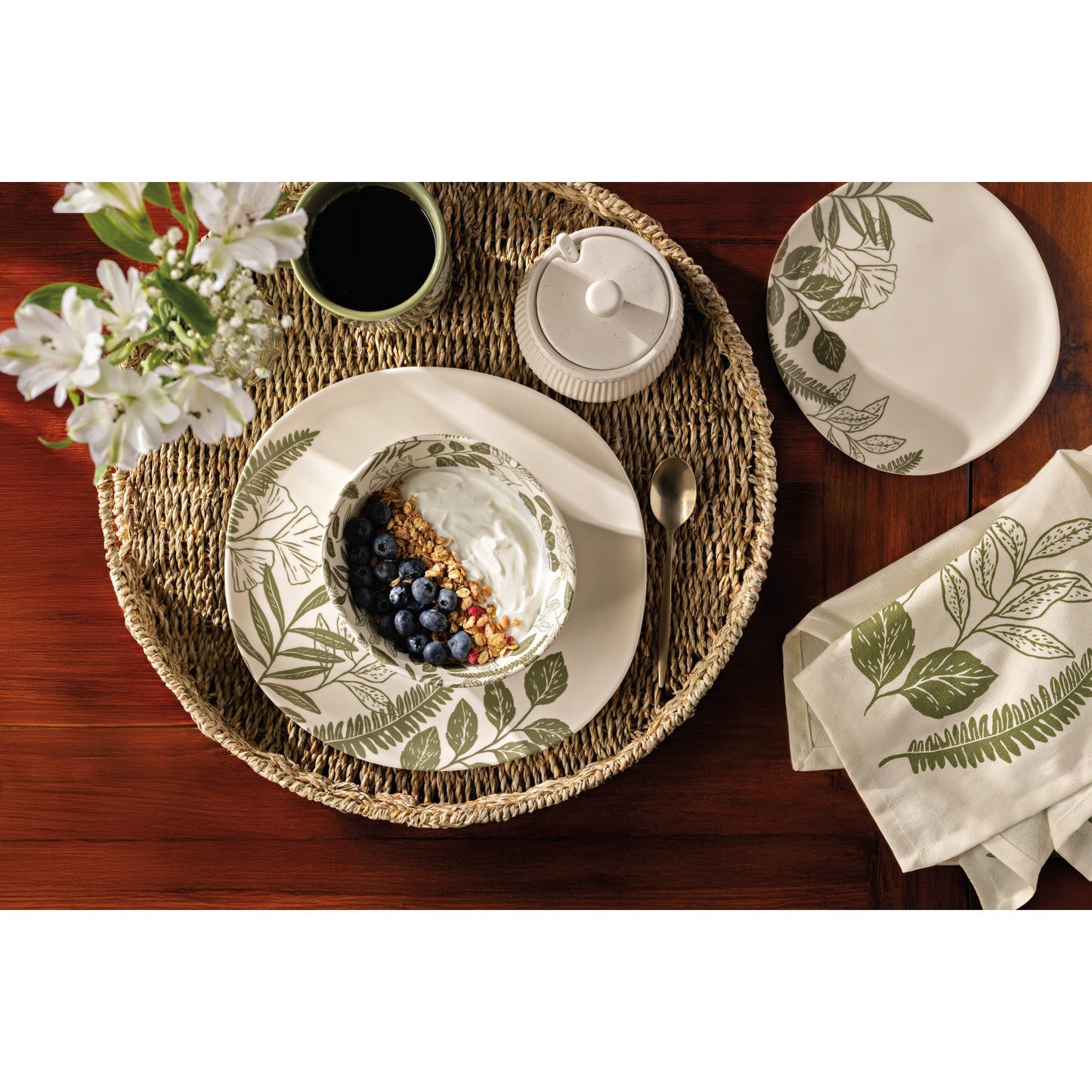 Fern & Frond Melamine Side Plate