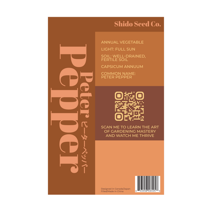 Peter Pepper Vegetable Seeds Packet
