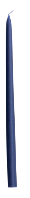Approx. 1/4" Round x 10"H Unscented Thin Taper Candle Navy
