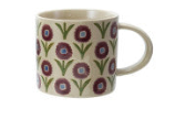 Mug With Wax Relief Flowers