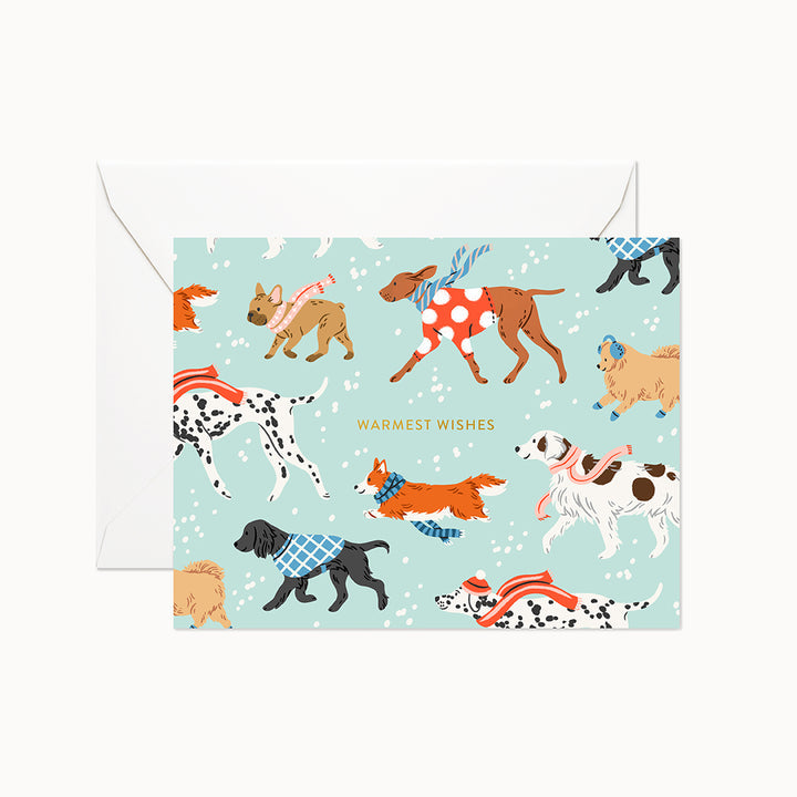 Warmest Wishes Dogs Card