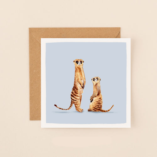 Meerkats Bisous Card