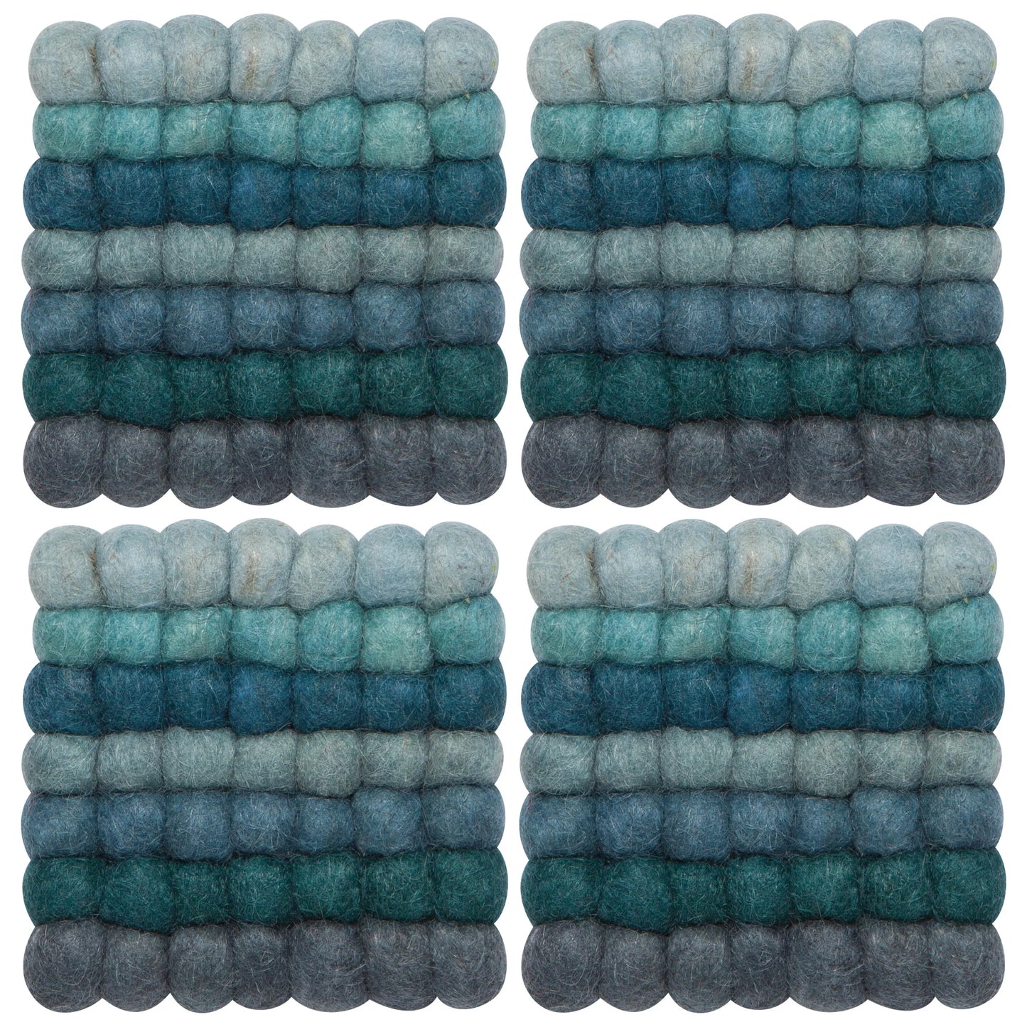 Coaster Dot Lagoon Ombre Set of 4