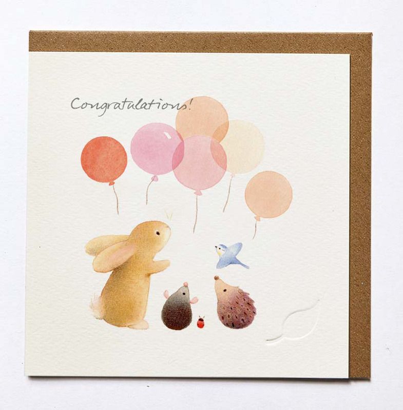 Congratulation Balloons Card