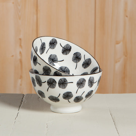 Gray Dandellion Bowl 4"
