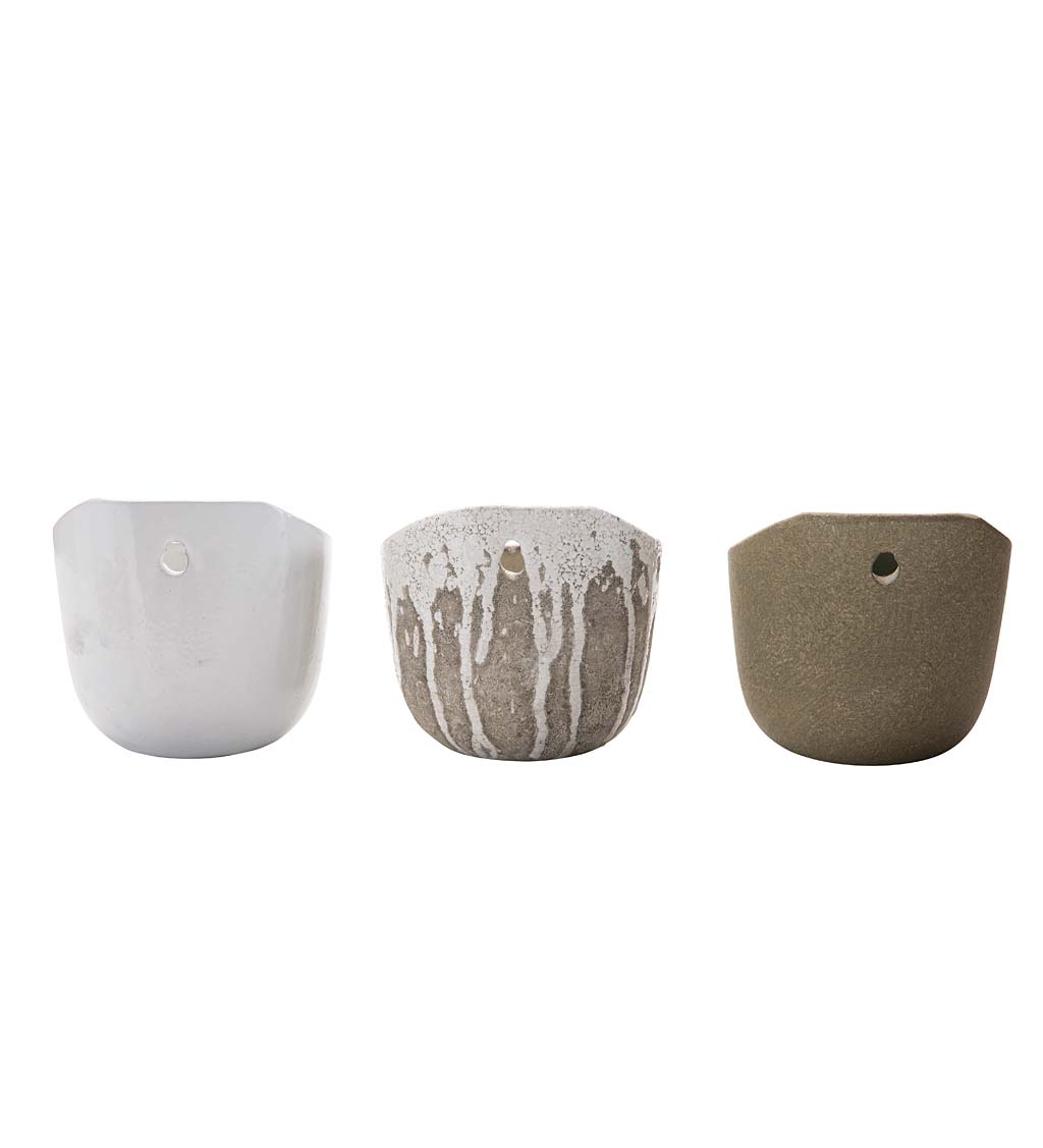 Terra-Cotta Orchid Wall Planter Distress