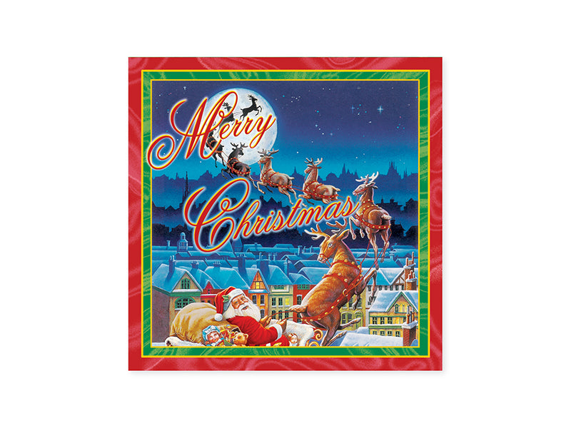 Pop Up Santa Sleigh Ride Card