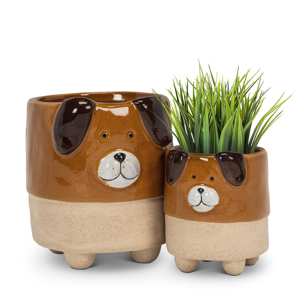 Dog Planter Large 4.5"H