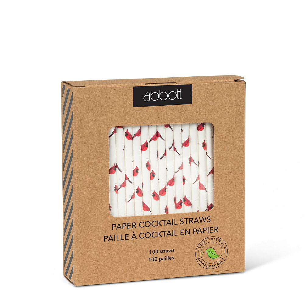 Cardinal Cocktail Straws