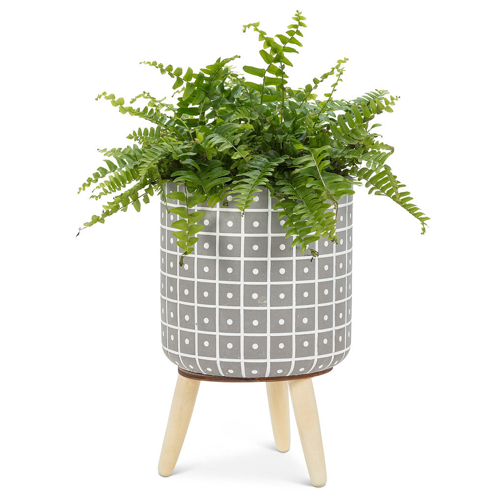 X-Large Dot Tripod Planter White