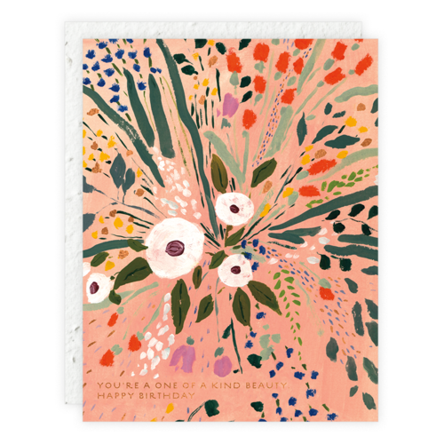 One Of A Kind Beauty Birthday Card