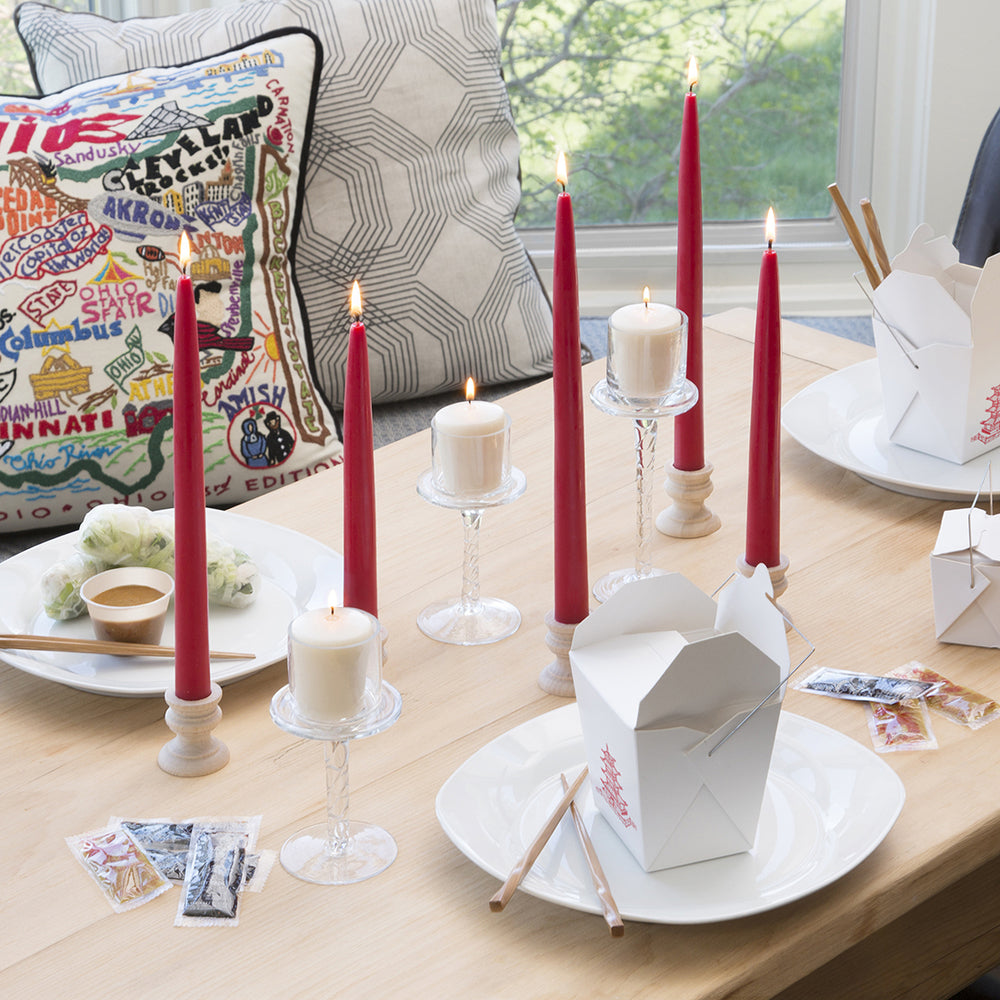 Taper Candle 9" X 7/8" Red