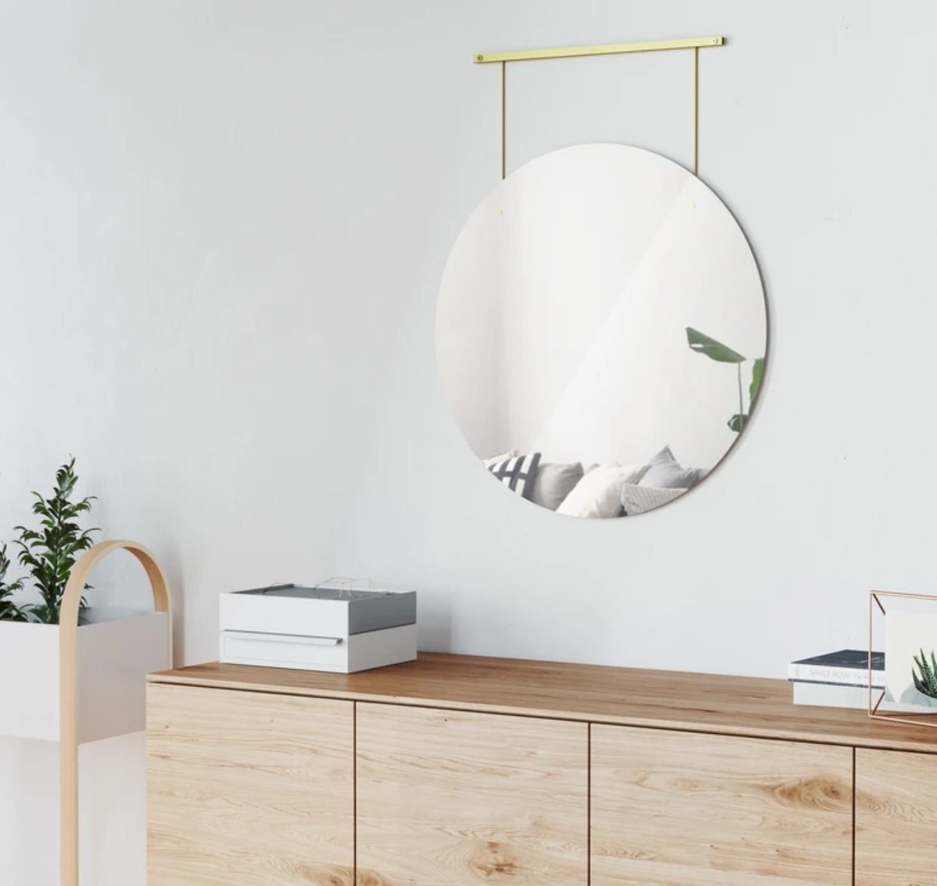 Exhibit Brass Wall Mirror