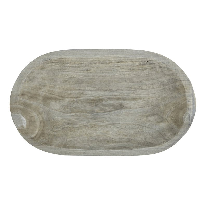 Paulownia Wood Platter Grey