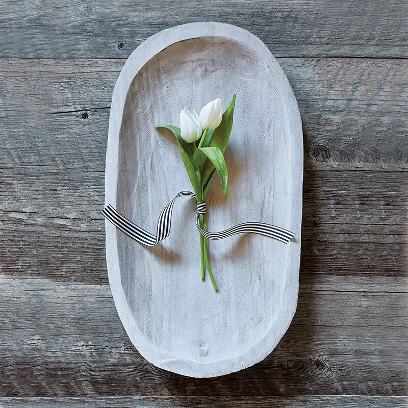 Paulownia Wood Platter Grey