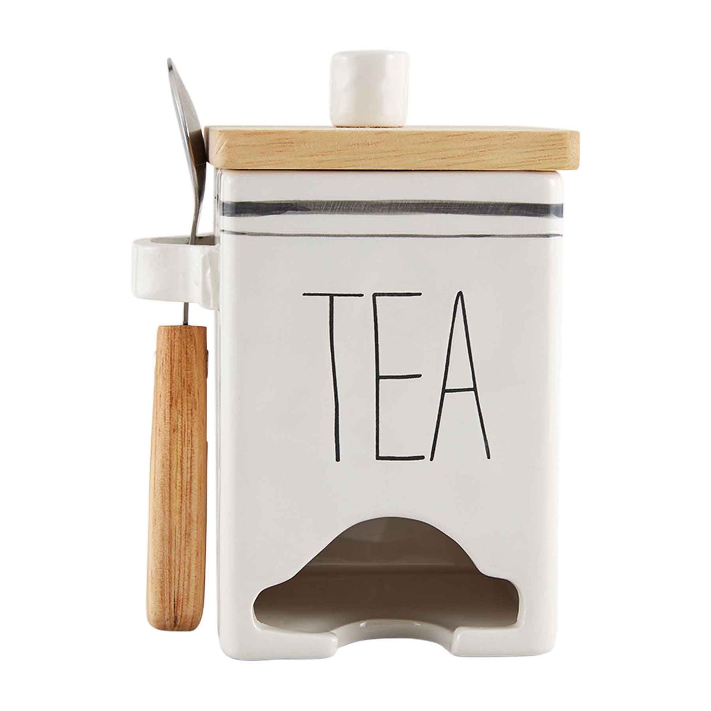 Tea Bag Caddy With Spoon