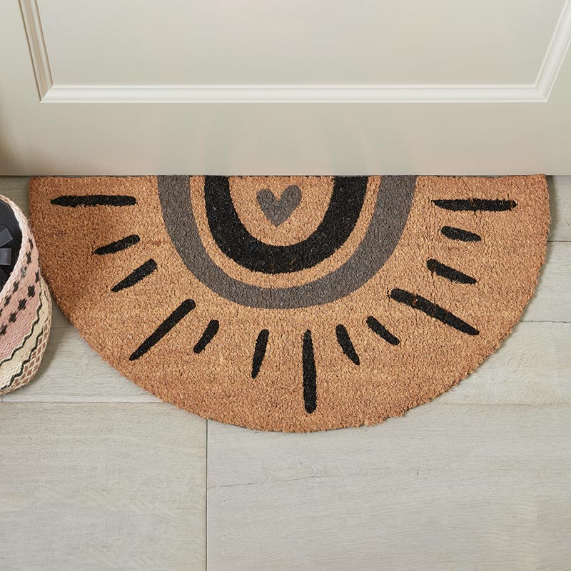 Semi Circle Doormat Sun