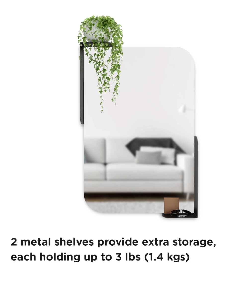 Alcove Mirror Black