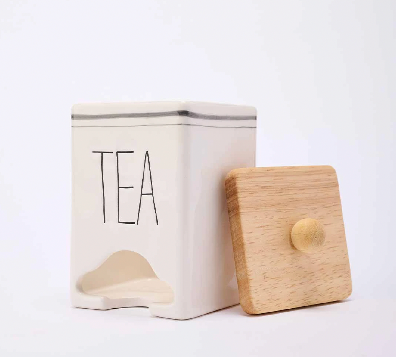 Tea Bag Caddy With Spoon