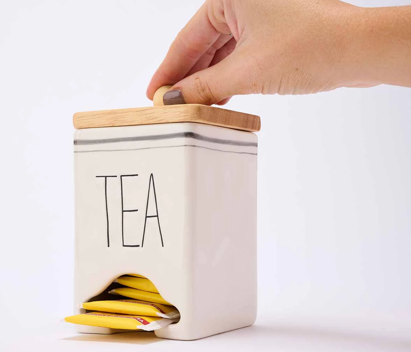 Tea Bag Caddy With Spoon