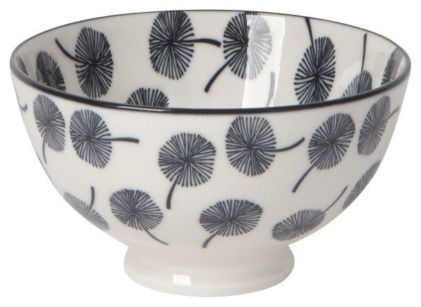 Gray Dandellion Bowl 4"