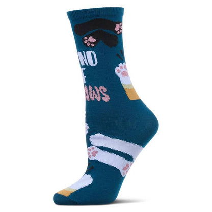 Greeting Card Socks Round Of Appaws Blue Sapphire