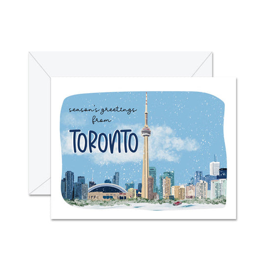 Season's Greetings From Toronto Greeting Card