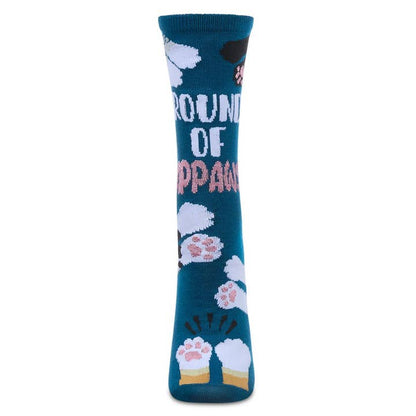Greeting Card Socks Round Of Appaws Blue Sapphire