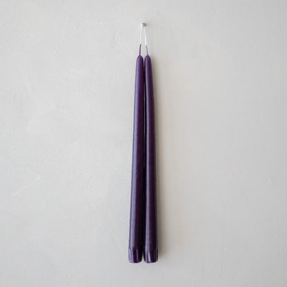 Taper Candles - Pair Purple