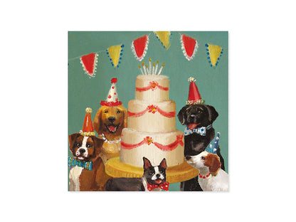 Pop-Up Dogs & Cake Card