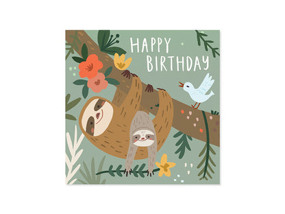 Pop-Up Sloth Birthday Card