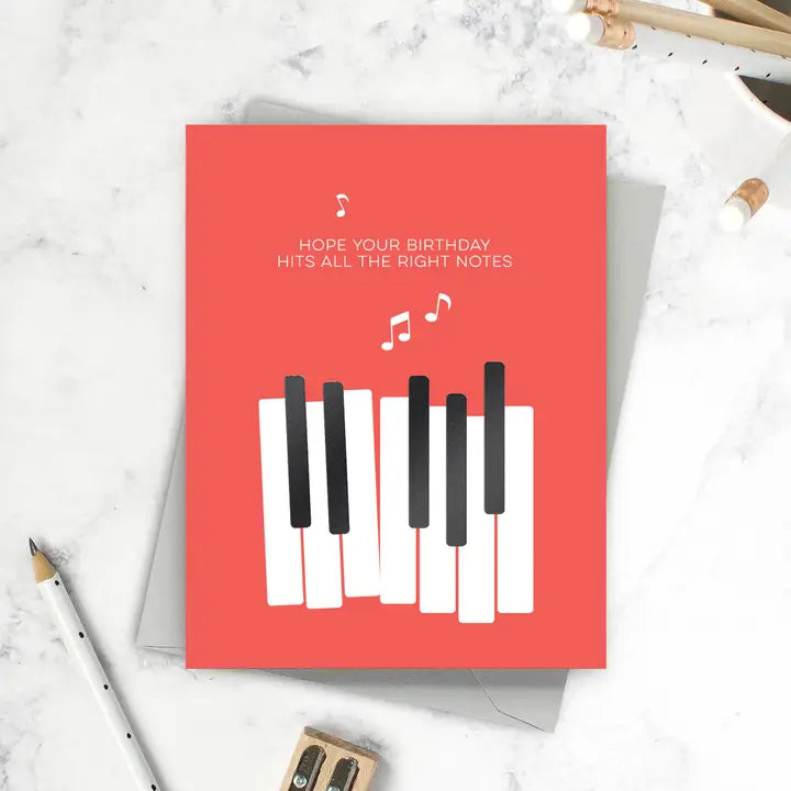 The Right Notes Musical Inspired Birthday Card